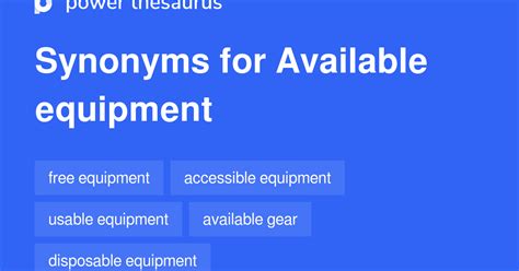 equipment thesaurus|Equipment Synonyms: 57 Synonyms and Antonyms for .
